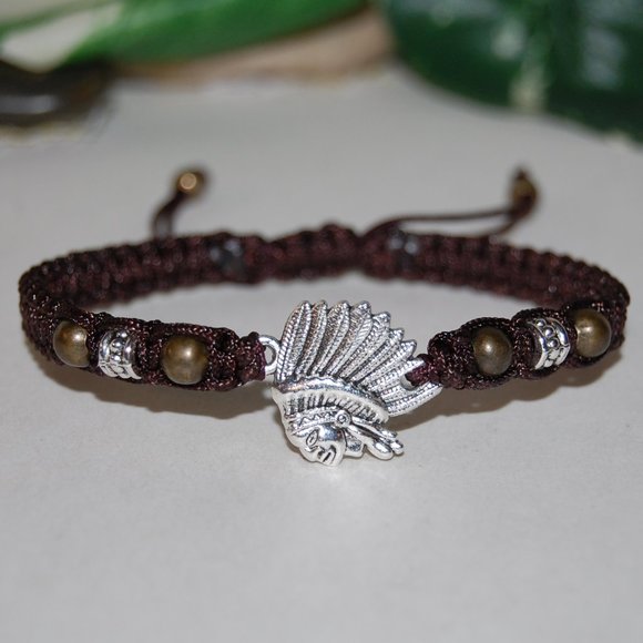 Native Chief Bracelet,Indian Chief Bracelet,American Indian Bracelet,Chief - Picture 1 of 3